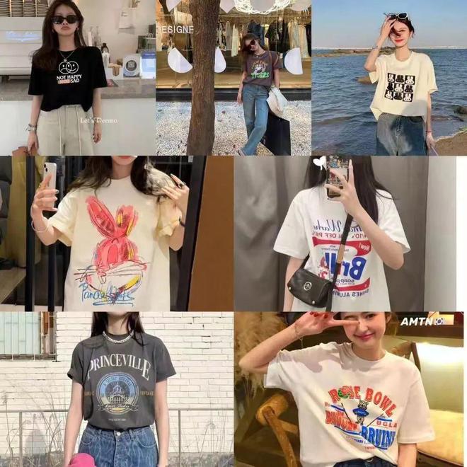 刘亦菲海外鲨疯了!印花T恤+牛仔阔腿裤都能穿得这么撩人!(图6)