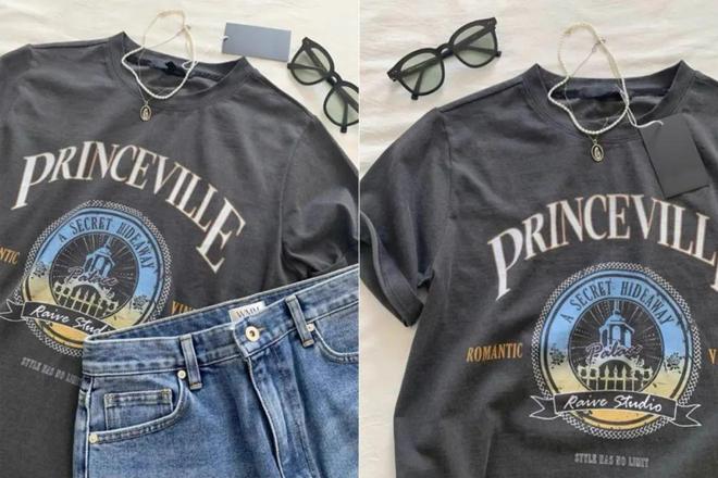 刘亦菲海外鲨疯了!印花T恤+牛仔阔腿裤都能穿得这么撩人!(图13)