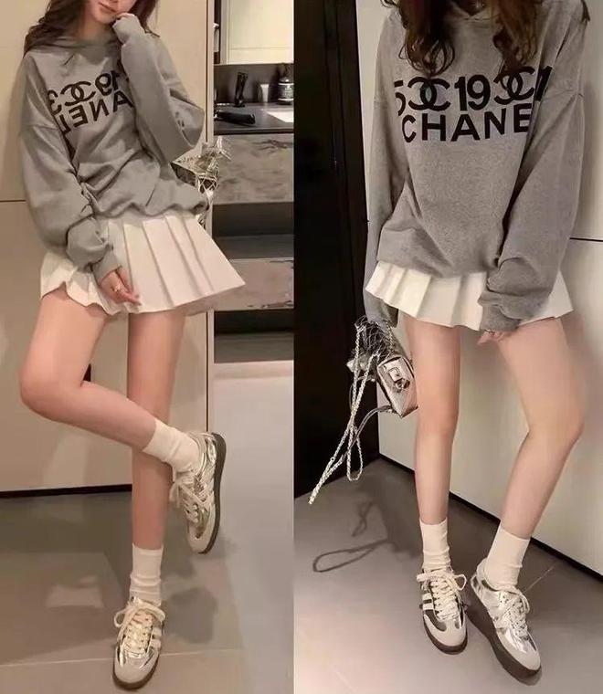 刘亦菲海外鲨疯了!印花T恤+牛仔阔腿裤都能穿得这么撩人!(图27)