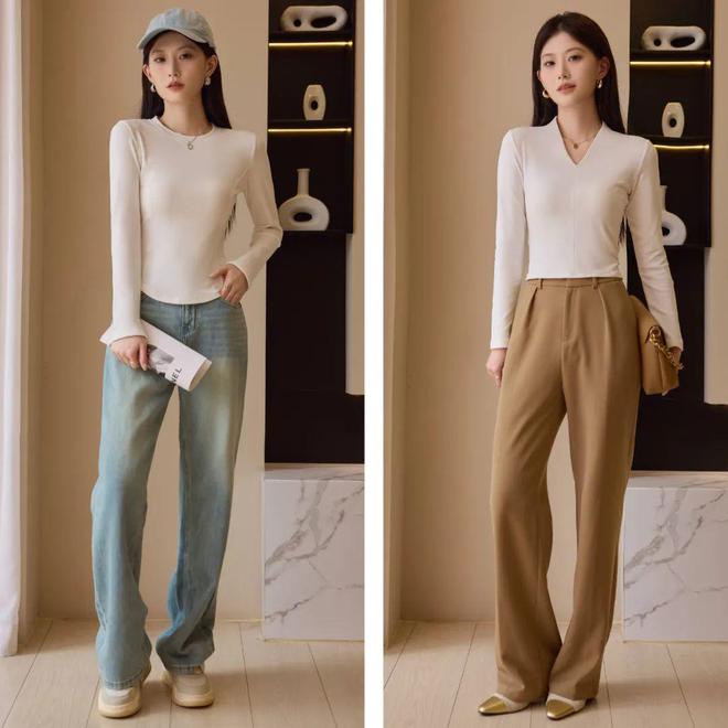 一眼爱上的7A级显瘦高弹长袖衫穿上自带超模气质我一口气囤了6件!(图5)