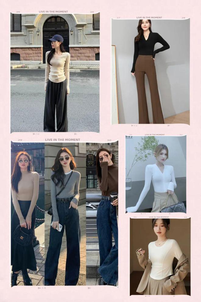 一眼爱上的7A级显瘦高弹长袖衫穿上自带超模气质我一口气囤了6件!(图1)