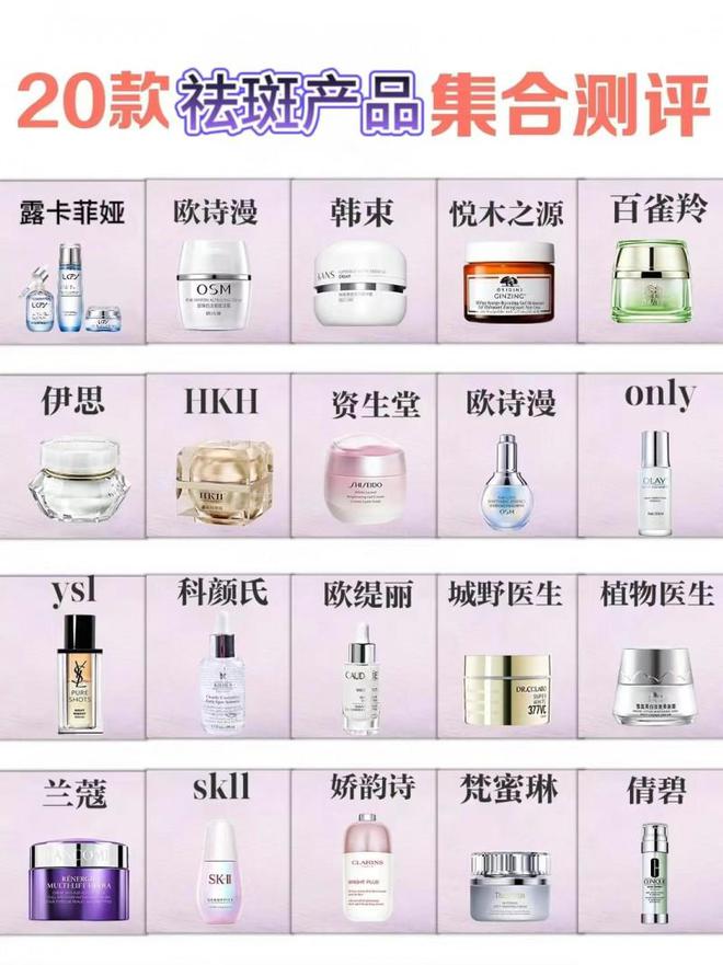 祛斑效果最好的排名第一揭秘美白祛斑界的“明星阵容”(图1)